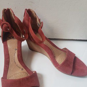 Sofft Suede Wedge Sandal